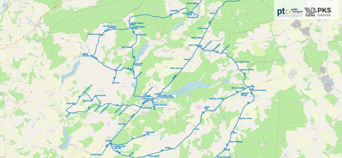 GDA 2023 (gmina Przywidz) - mapa sieci - 2024-01-24